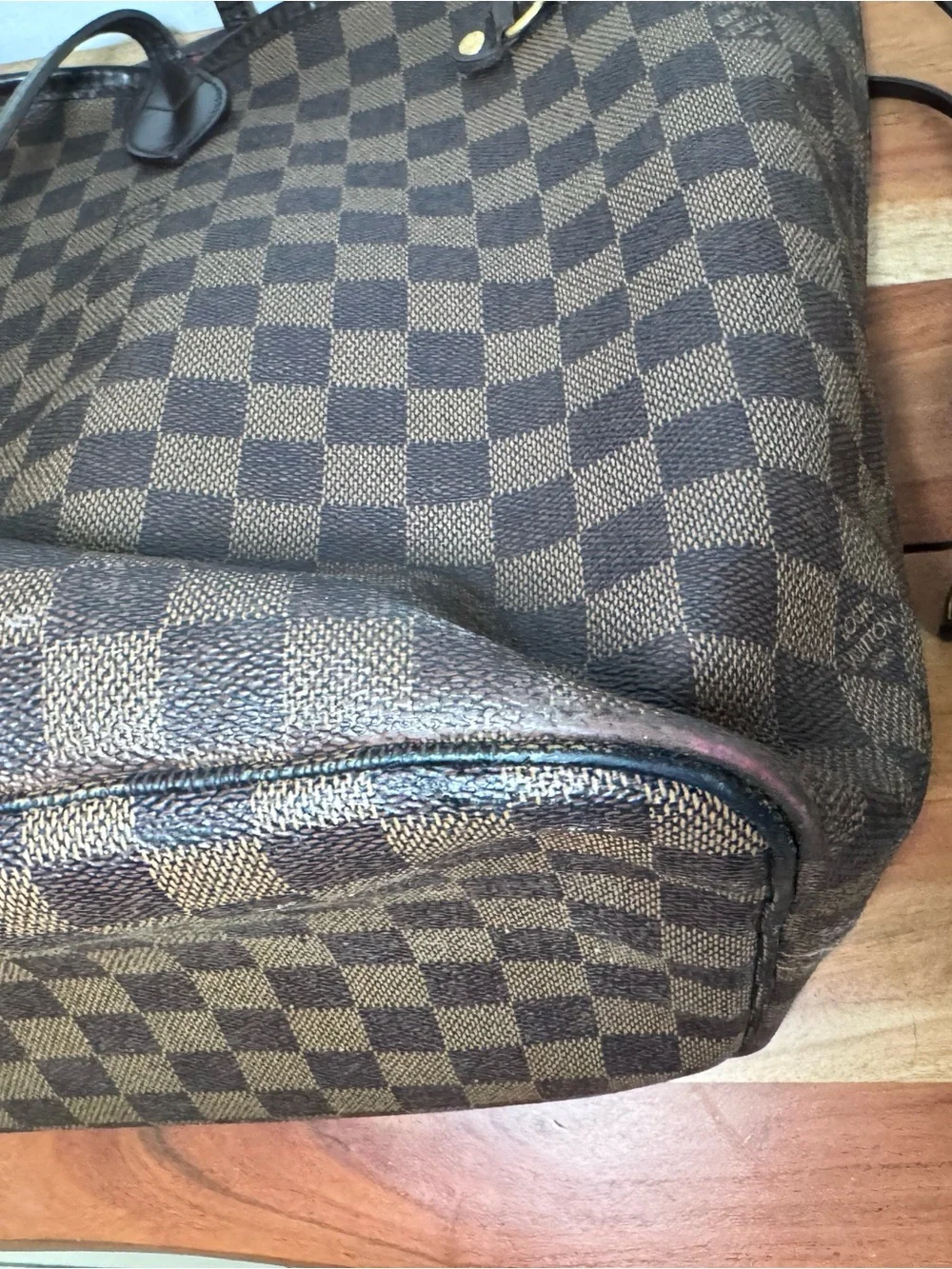 Louis Vuitton Neverfull GM Damier Ebene Coated Canvas